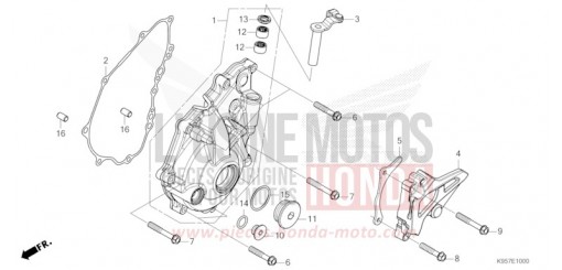 LEFT CRANKCASE COVER (CRF250R/CRF250RX) CRF250RS de 2025